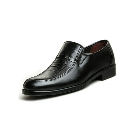 

Gomelly Oxford Dress Shoes for Men Mens Comfort Leather Shoes Work Lightweight Slip On Black 9
