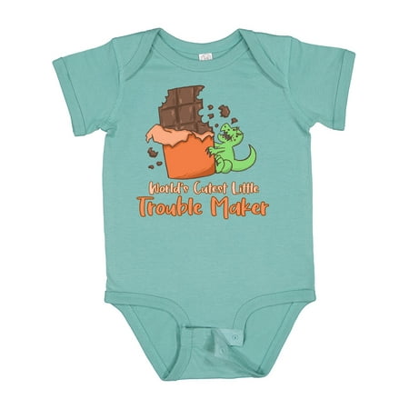 

Inktastic World s Cutest Trouble Maker Gift Baby Boy or Baby Girl Bodysuit
