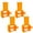 Orange, variant on 4 Pack Trailer Stake Pocket Winch, Heavy Duty Stake Pocket D Ring for Flatbed Trailer Trucks and Winches