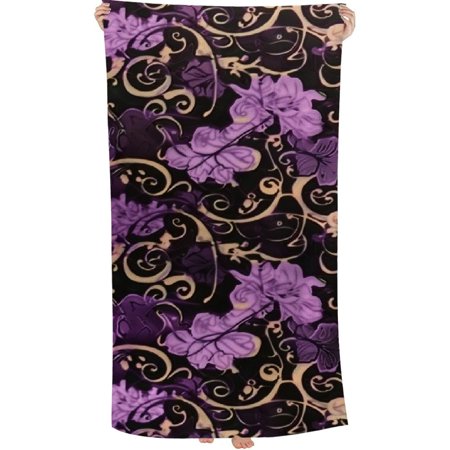 Lzatpd Hand Towel Coffee Face Washcloths Fingertip Bath Towels Microfiber Quick Dry Absorbent Kitchen Dish Cloth Bathroom 30x60in