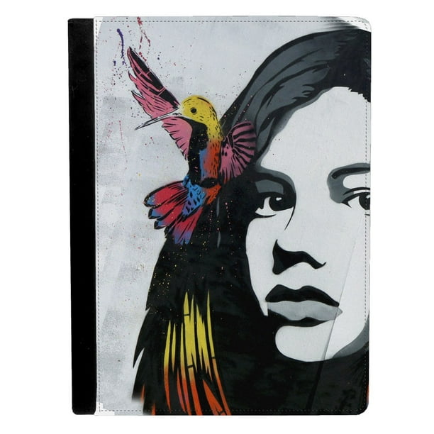 Street Art Graffiti Girl With Hummingbird Apple Ipad Pro 9 7 Inch Leather Flip Tablet Case Walmart Com Walmart Com