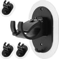 thumbnail image 1 of Miangastore Self-Adhesive Curtain Rod Bracket Black Plastic 4Pack 3.9In, 1 of 9