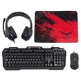 thumbnail image 1 of Kit de Teclado Mouse Audífonos y Mousepad Naceb NA-0925, 1 of 2