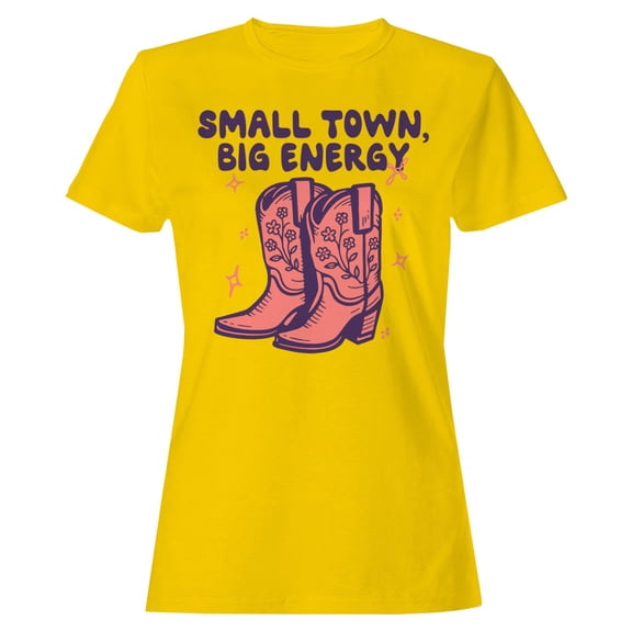 Small Town Cowboy Boots Women's T-shirt - Daisy