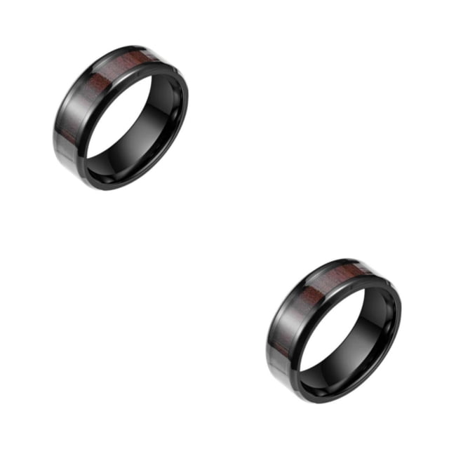 Minnieouse Anillos de acero inoxidable oro moda Punk anillo personalidad minimalista boda bandas joyería encanto mujeres cumpleaños Type4 NO4