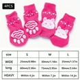 thumbnail image 1 of 4PCS Pet Paw Protection Dog Socks For Pet Dog Small Cat Non-slip Pet Socks Christmas Gift Pattern, 1 of 5