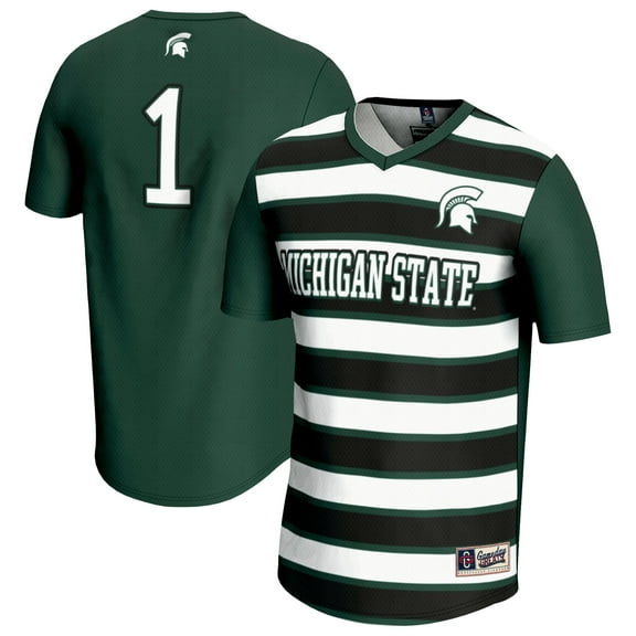 Youth GameDay Greats #1 Green Michigan State Spartans Lightweight Soccer Fashion Jersey