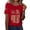 Red, variant on 250 Anniversary Usa Shirt Women America 250 Shirt Short Sleeve Patriotic 4th Of July T-Shirt