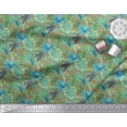 thumbnail image 3 of Soimoi Modal Satin Fabric Tropical Leaves Print Sewing Fabric Yard 42 Inch Wide, 3 of 3
