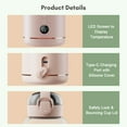 thumbnail image 3 of MesaSe Electric Kettle Kettle Car Temperature Built-in Battery Water Warmer Built-in Battery Water 300ml Precise Temperature Baby 300ml Precise Huiop Water Warmer Baby 300ml Snnozy, 3 of 7
