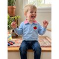 thumbnail image 6 of RUINIXCW Toddler Baby Boy Girl Back to School Outfit Spring Fall Winter Sweatshirt Infant Boy Girl Clothes Apple Half Zip Collar Long Sleeve Shirt Top, 6 of 10