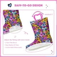 thumbnail image 6 of EUXTERPA Toddler Kids Light Up Rain Boots Girls Heart Waterproof Boots Little Kid Size 13, 6 of 6
