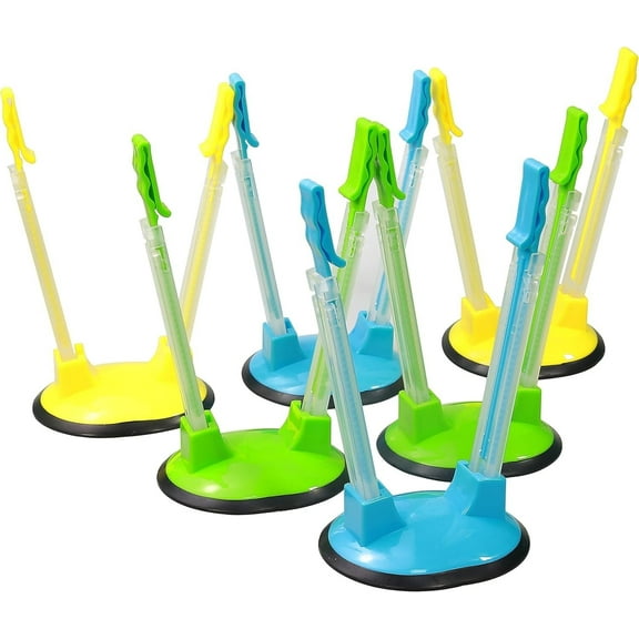 Gogcaro Adjustable Baggy Rack Stand 6 Pack. Prop Plastic Ziploc Freezer Storage Bags Open Hands-Free To Pour Leftovers, Snacks and Meal Prep Ingredients With No Food Spills or Kitchen Mess