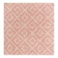 thumbnail image 3 of Unique Loom Trellis Shag Collection Area Rug - Ruth (5' 3" Square Light Pink/Ivory), 3 of 11