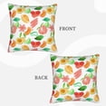 thumbnail image 4 of LNWH Watercolor Fruit Abstract Throw Pillow Covers, Square Soft Linen Decorative Pillow Cases, 20"x20", 4 of 8