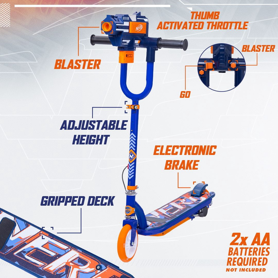 NERF 12 Scooter with Blaster