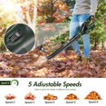 thumbnail image 6 of Electric Leaf Blower Cordless, 21V Leaf Blower with Extension Tube, 5C 3000mah Battery and Charger, Green, 6 of 10