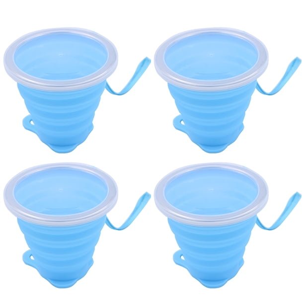 Cateissary Taza Retráctil Plegable De Acero Inoxidable, Tapa