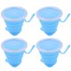 thumbnail image 1 of Taza de viaje plegable de silicona para acampar, taza plegable con tapa retráctil, 1 of 8