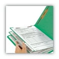 thumbnail image 7 of Smead 26837 Colored End Tab Classification Folders with Six Fasteners - Letter, Green (10/Box), 7 of 7