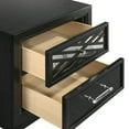 thumbnail image 5 of New Classic Furniture Obsidian 2-Drawer Solid Wood Nightstand in Black, 5 of 9