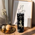 thumbnail image 3 of Constellation Tumbler with Lid and Straw, Capricornus Skinny Tumbler, Goth Moon Tumbler, Zodiac Insulated Tumbler, Birthday Zodiac Gifts for Men Women, Constellation Gifts, Witch Tumbler, 3 of 5