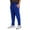 Blue, variant on Men's Casual Pants Male Casual Fitness Running Trousers Drawstring Loose Waist Solid Color Pants Pocket Loose Sweatpants GY1 3XL
