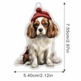 thumbnail image 2 of Decoraciones Del Árbol de Navidad Perro Lindo de Navidad Acrílico Colgante de Árbol de Navidad Plano Regalo de Decoración Del Hogar Regalos de Navidad Del Perro, 2 of 2
