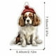 thumbnail image 2 of Xihbxyly Colgante de Árbol de Navidad con Diseño de Perro, Artesanía Acrílica Hecha a Mano, Decoración para El Hogar, La Oficina y El Coche, Regalo Divertido para Navidad, Inauguración de La Casa, Ac, 2 of 2