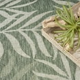 thumbnail image 2 of Nourison Garden Oasis Indoor/Outdoor Green Ivory 6' x 9' Area Rug (6x9), 2 of 9