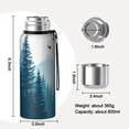 thumbnail image 7 of 20 Oz Forest with Mountains Coffee Tumbler Double Wall Insulated Stainless Steel Water Bottle | Metal Reusable Thermoses Flask with Cup Cap | Leak & Sweat Proof with Anti-Dust Lid, 7 of 7