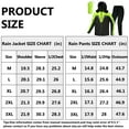 thumbnail image 7 of VIKAMAKA Motorcycle Men's Rain Suit for Men,Waterproof Breathable Lightweight Hooded Reflective Rain Gear (Fluo&Black, Large), 7 of 7