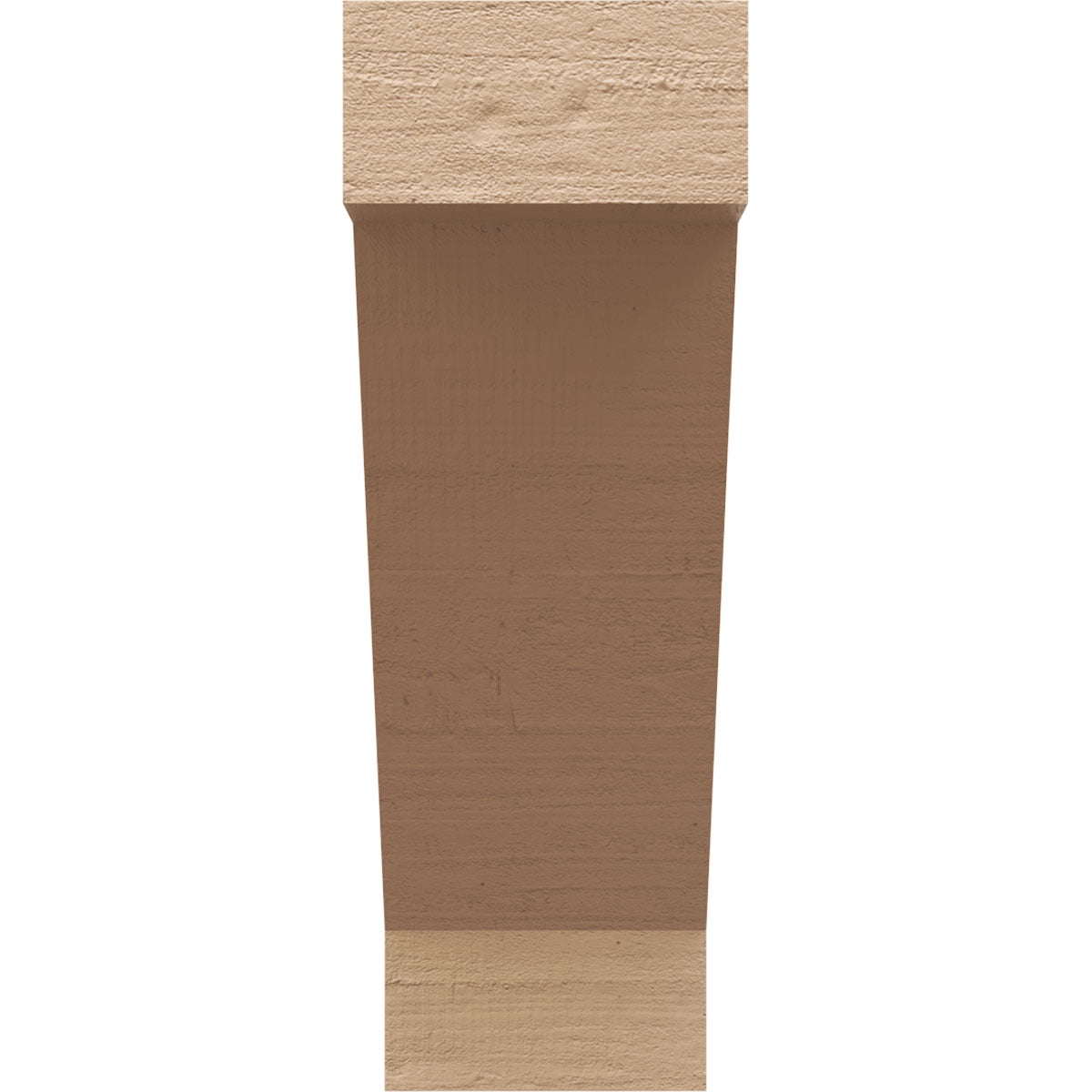 8"W x 16"D x 24"H Classic Burlington Rough Cedar Woodgrain TimberThane Corbel, Primed Tan