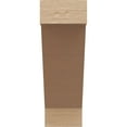 thumbnail image 2 of 8"W x 16"D x 24"H Classic Burlington Rough Cedar Woodgrain TimberThane Corbel, Primed Tan, 2 of 6