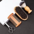thumbnail image 4 of Set of 4 beard combs and brushes for men, 4 of 5