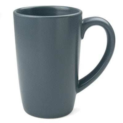 Omniware Teaz Cafe Tall 18 oz Graphite Stoneware Matte Mug, Set of 