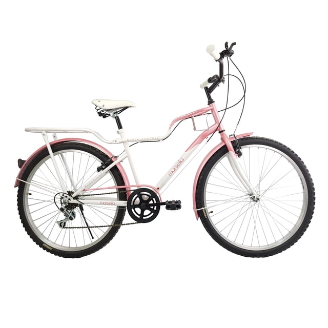 Bicicleta Black Panther Marsella R26 6V C/Parr Rosa