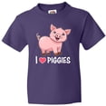 thumbnail image 3 of Inktastic I Love Piggies- Cute Pig Youth T-Shirt, 3 of 5