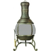Deckmate Corona 3 Ft. High Outdoor Steel Chimenea Fireplace Model