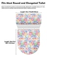 thumbnail image 6 of HELLHERO Easter Bunny Eggs Toilet Covers Set, Adjustable Soft Easy to Clean, Fashion Universal Stretch, Toilet Lid Cover Set, 6 of 8