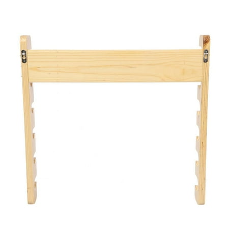 HURRISE Wood Fishing Rod Pole Reel Holder Mount Rods Rack 