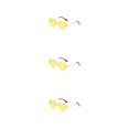 thumbnail image 3 of Sonducket Mujeres corazón Sunglass senderismo disfraz Cosplay gafas de sol fiesta banquete Retro gafas regalo oro amarillo Type1 NO1, 3 of 6
