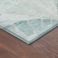 thumbnail image 3 of Addison Rugs Chantille Indoor/Outdoor Transitional Coastal Teal Machine Washable Round Rug, 8' x 8', 3 of 8