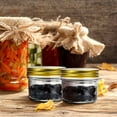 thumbnail image 4 of Encheng 4 oz Clear Glass Jars With Lids(Golden),Small Spice Jars For Herb,Jelly,Jams,Wide Mouth Mason Jars Canning Jars For Kitchen Storage 20 Pack, 4 of 5
