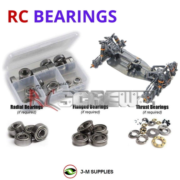 RCScrewZ Metal Shielded Bearing Kit hot029b for Hot Bodies D413 4wd #112723 RC Car | SET