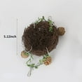 thumbnail image 2 of Natural Rattan Nest Small Medium Large Bird Swing for Parrot Parakeet Cockatiel Conure Cockatoo Macaw Amazon African Grey Lovebird Finch Canary Budgie Cage Perch Toy (Small), 2 of 6