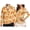 Cream Fall Pumpkin Leaf, variant on Jeiento Music Xmas Tree Matching Golf Outfits, Womens Golf Shirt Quick-dry stretch fabric, long sleeve cut. Includes women golf shirt and men top for holiday parties and travel