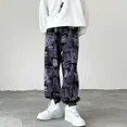thumbnail image 5 of Pantalones para hombre, tendencia, pantalones casuales, hombre, hippie, hip hop, rectos, baratos, ropa de calle, estéticos, clásicos, holgados, de diseñador, talla grande, largos, 5 of 5
