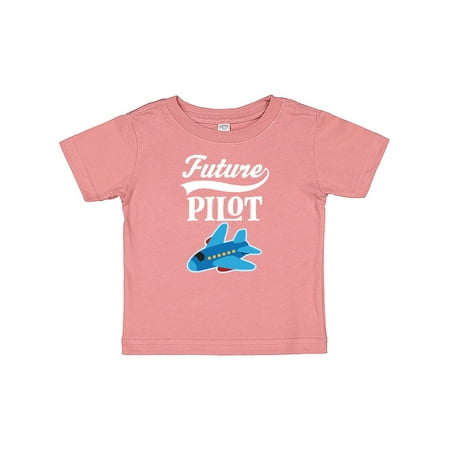 

Inktastic Future Pilot Childs Airplane Flying Gift Baby Boy or Baby Girl T-Shirt