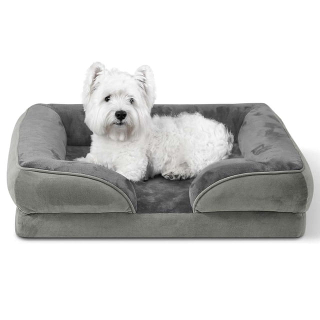 Cama Ergonómica para Perro Magma Life Poliéster Color Gris